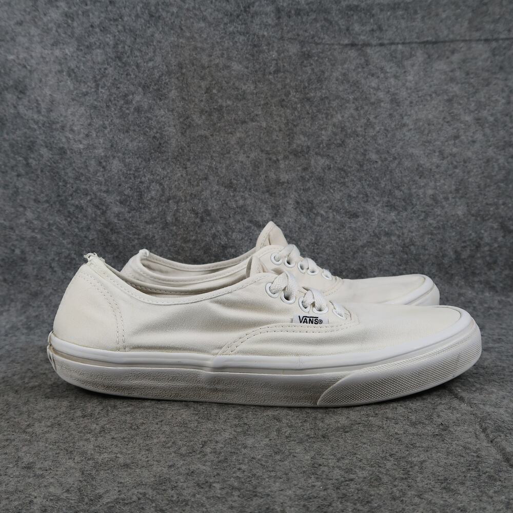 Vans Shoes Womens 10 Sneakers Authentic Canvas Casual Skate White Trainer Unisex